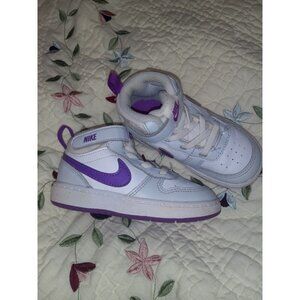 Toddler Girls Nike Court Borough Shoe Size 8c Purple/White